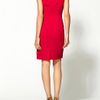 Calvin Klein Sleeveless Dress with Detail in Red - Lyst