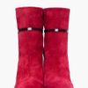 Chloé Burgundy Suede Wedge Boots in Red (burgundy) - Lyst