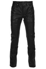Diesel Black Gold Leralux Leather Trouser