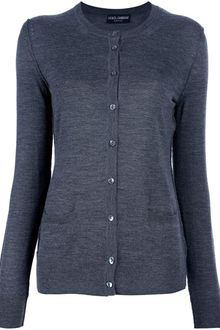 Dolce & Gabbana Crew Neck Cardigan - Lyst