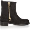 Jimmy Choo Dondo Distressed Leather Biker Boots in Black - Lyst