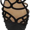 Jimmy Choo Melvin Velvet and Metallic Leather Sandals in Gold (black) - Lyst