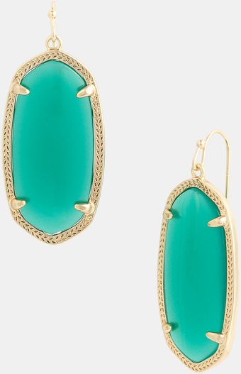 Kendra Scott Elle Small Oval Earrings - Lyst