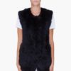 Matthew Williamson Black Rabbit Fur Gilet Vest in Black - Lyst