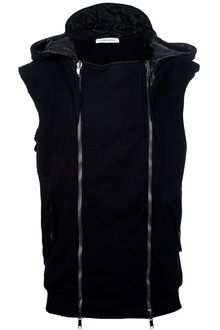 Pierre Balmain Hooded Zip Up Gilet - Lyst