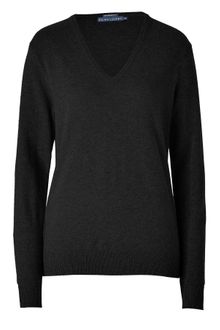 Polo Ralph Lauren Black Cashmere Vneck Pullover - Lyst