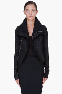 Rick Owens Black Naska Leather Biker Jacket - Lyst