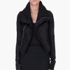 Rick Owens Black Naska Leather Biker Jacket in Black - Lyst