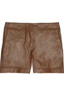 See By Chloé Leather Shorts - Lyst