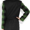 Stella Mccartney Enid Faux Shearling and Wool Plaid Jacket in Green (pine) - Lyst