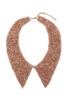Topshop Beaded Peter Pan Collar - Lyst