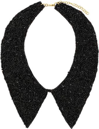Topshop Beaded Peter Pan Collar - Lyst