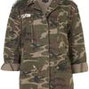 Topshop Studded Camo Jacket in Green (khaki) - Lyst