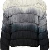Topshop Coord Ombre Fringe Jacket in Gray (multi) - Lyst