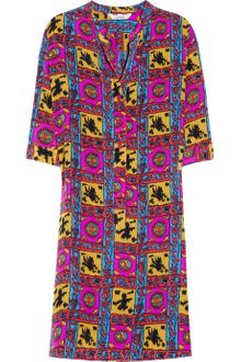 Tucker Printed Silk Tunic Dress - Lyst