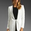 Bcbgmaxazria Blazer in White (off white) - Lyst