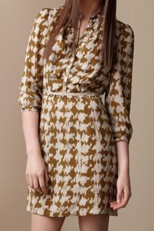 Burberry Brit Silk Tweed Print Dress - Lyst