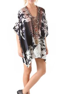 Camilla Short Lace Up Cover Up - Lyst