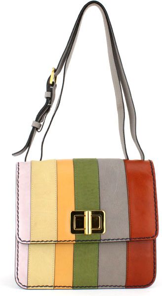 Chloé Multi Color Striped Louise in Multicolor (multi) - Lyst