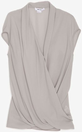 Helmut Lang Shortsleeved Soft Shroud Top - Lyst