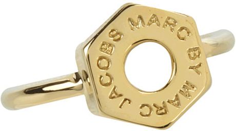 Marc By Marc Jacobs Tiny Bolt Ring in Gold (o) - Lyst