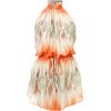 Matthew Williamson Striped Halterneck Playsuit in Orange - Lyst