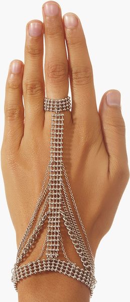 Nasty Gal Chain Reaction Handpiece in Silver - Lyst