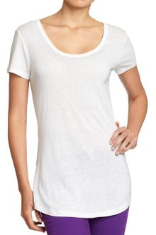 Old Navy Long Jersey linen Tees - Lyst