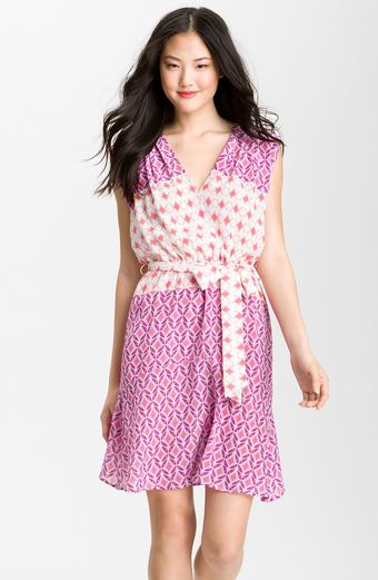 Presley Skye May Print Silk Dress - Lyst