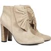 Reiss Bow Front Ankle Boots in Beige (natural) - Lyst