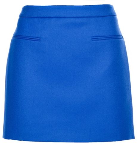 Stella Mccartney Aline Skirt in Blue - Lyst