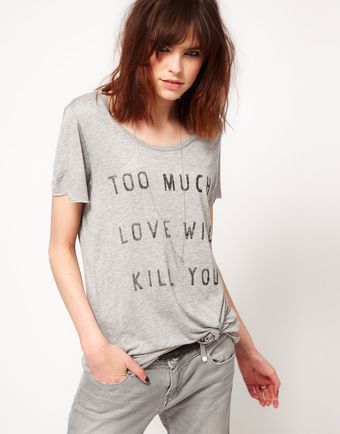 Zoe Karssen Too Much Love T-shirt - Lyst