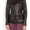 Alexander Mcqueen Leather Biker Jacket in Black - Lyst