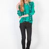 Equipment Brett Python Blouse in Green (emerald) - Lyst