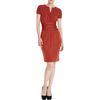 Giambattista Valli Gathered Waist Dress in Orange (rust) - Lyst
