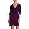 J. Mendel Asymmetric Wrap Dress in Purple (plum) - Lyst