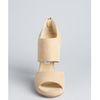Jimmy Choo Champagne Sparkle Leather Private Cutout Sandals in Beige (champagne) - Lyst