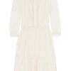 Lover Tennessee Lacetrimmed Satin Jersey Dress in White (ivory) - Lyst