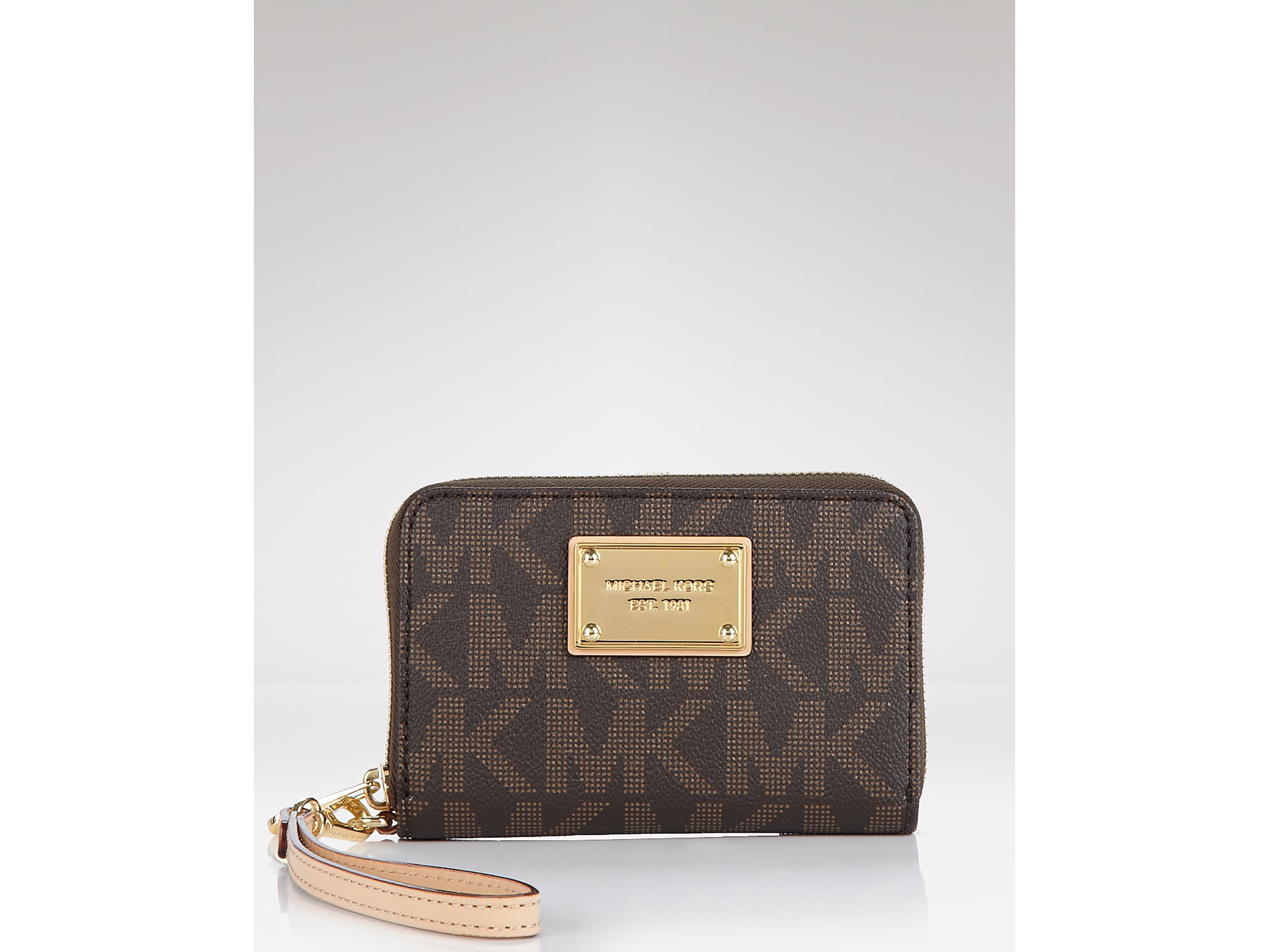 Michael Kors Michael Iphone Case Mk Multi Function Wristlet in Brown Lyst