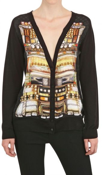 Peter Pilotto Silk Viscose Knit Cardigan - Lyst