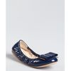 Prada Royal Patent Leather Large Bow Ballet Flats in Blue - Lyst