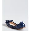 Prada Royal Patent Leather Large Bow Ballet Flats in Blue - Lyst