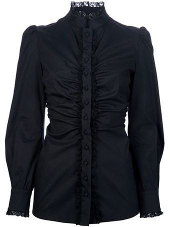 RED Valentino Gathered Shirt - Lyst