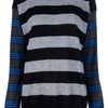 Stella Mccartney Contrast Striped Sweater in Blue (grey) - Lyst