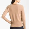 Tory Burch Samantha Embellished Sweater in Beige (camel melange) - Lyst
