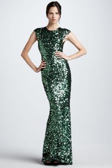 Alice + Olivia Gigi Sequined Gown - Lyst