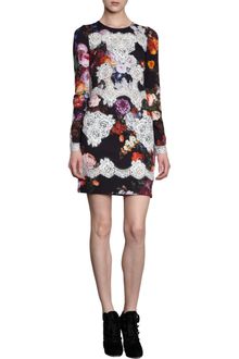 Dolce & Gabbana Lace Appliqué Mini Dress - Lyst