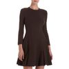 Givenchy Knit Flare Dress in Brown - Lyst