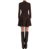 Givenchy Knit Flare Dress in Brown - Lyst