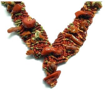 Ifatcreations Coral Necklace Nr 392 - Lyst